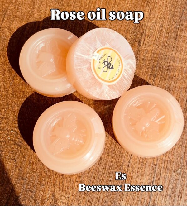 Natural Rose Oil Soap with Honey - Image 3