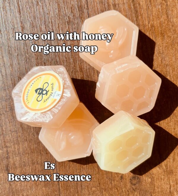 Natural Rose Oil Soap with Honey